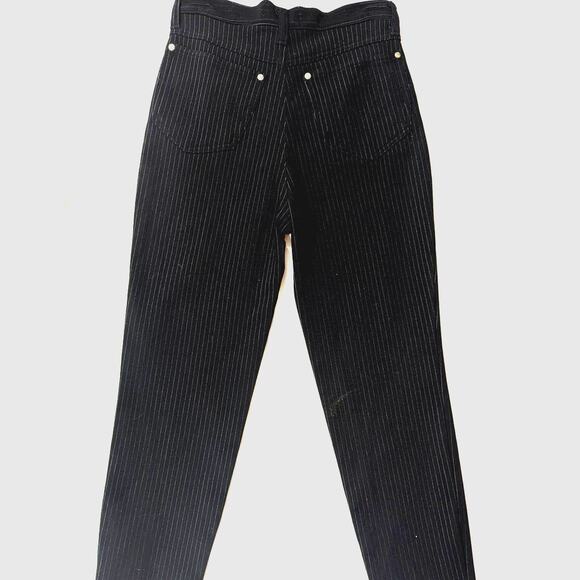 Vintage VERSACE Jeans Couture High-Waisted Pinstripe Pants 70s/80s - Picture 4 of 10
